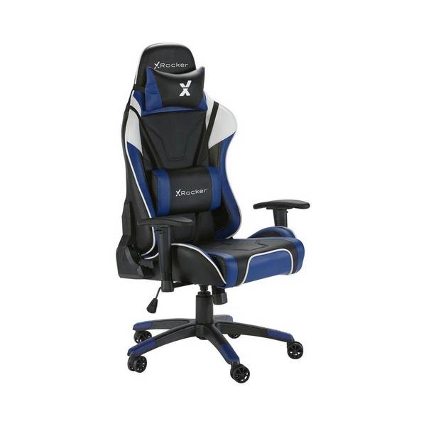 X Rocker Agility eSports Gaming-Bürodrehstuhl - blau/schwarz 0745501