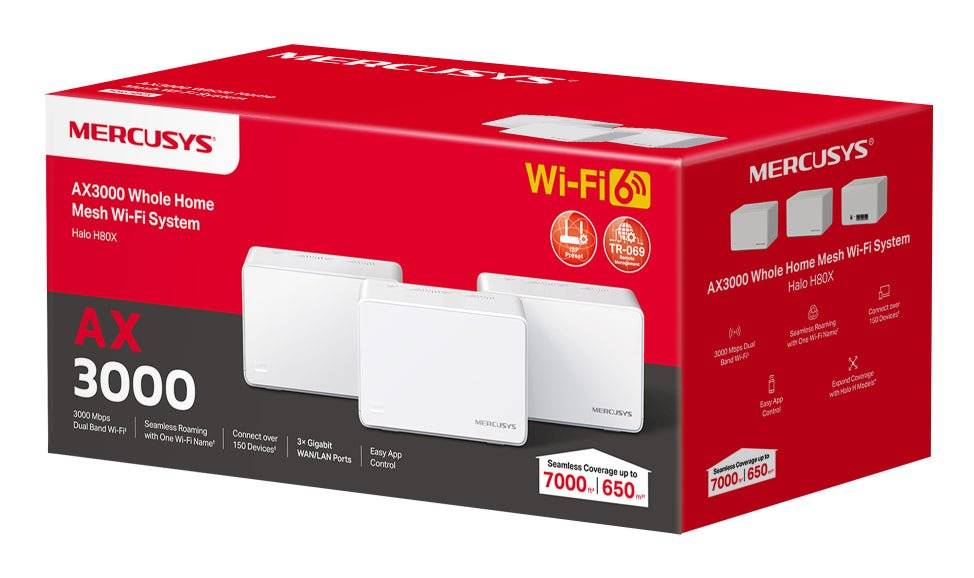 Mercusys Halo H80X (3-pack) Netzwerk Router-2