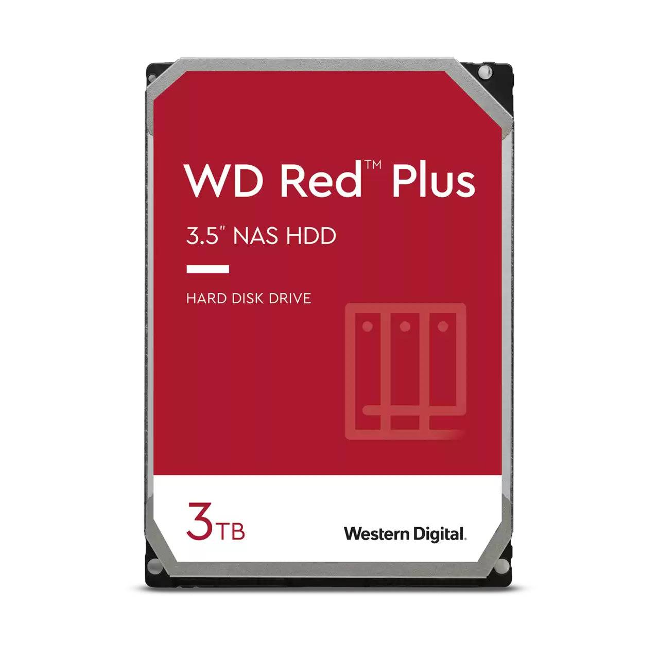 WD Red Plus WD30EFPX - Festplatte - 3 TB - intern - 3.5" (8.9 cm)SATA - Puffer:-2