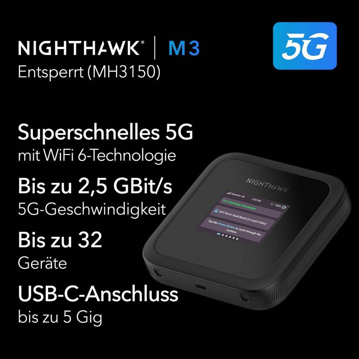 MH3150-100EUS - Netgear Nighthawk M3 5G Mobile Hotspot, 3.6 Gbps-2