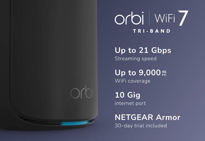 NETGEAR Orbi 870 Series RBE873 - WLAN-System - (Router, 2 Extender)-4