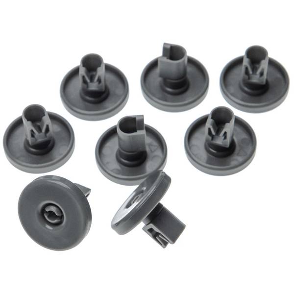 vhbw 8x Korbrolle für Unterkorb kompatibel mit Zanussi / Lehel / Samus Geschirrspüler - Durchmesser 40 mm