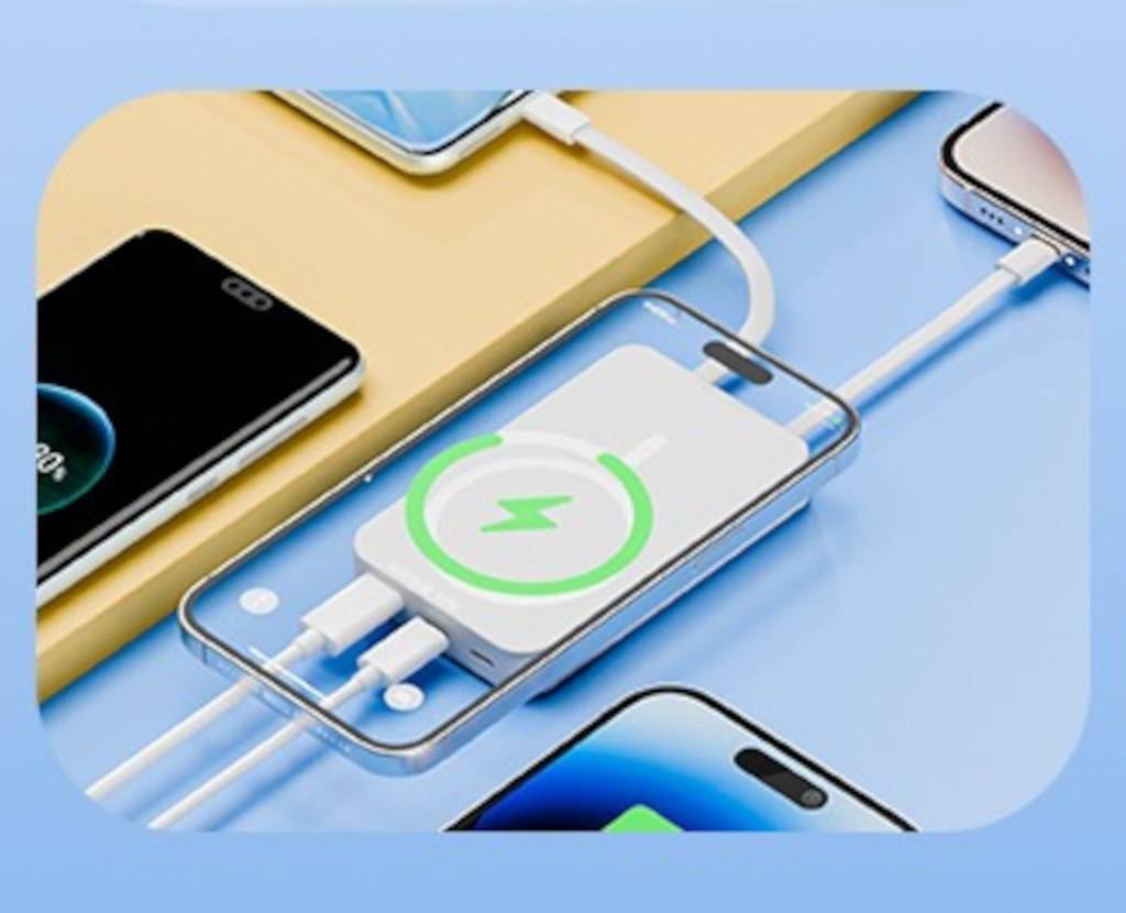 Powerbank Magnetic mit Kabel 10000mAh S-5