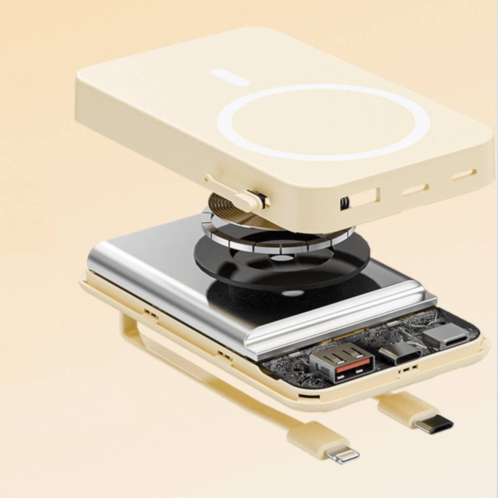 Powerbank Magnetic mit Kabel 10000mAh S-3