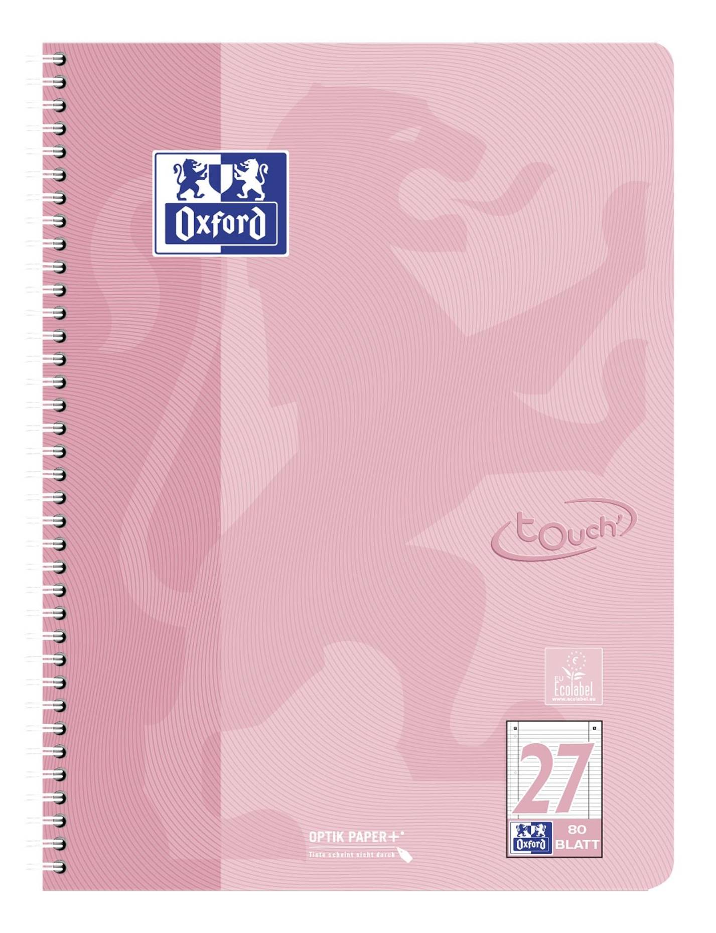 Oxford Collegeblock Touch Pastell, DIN A4+, liniert-1