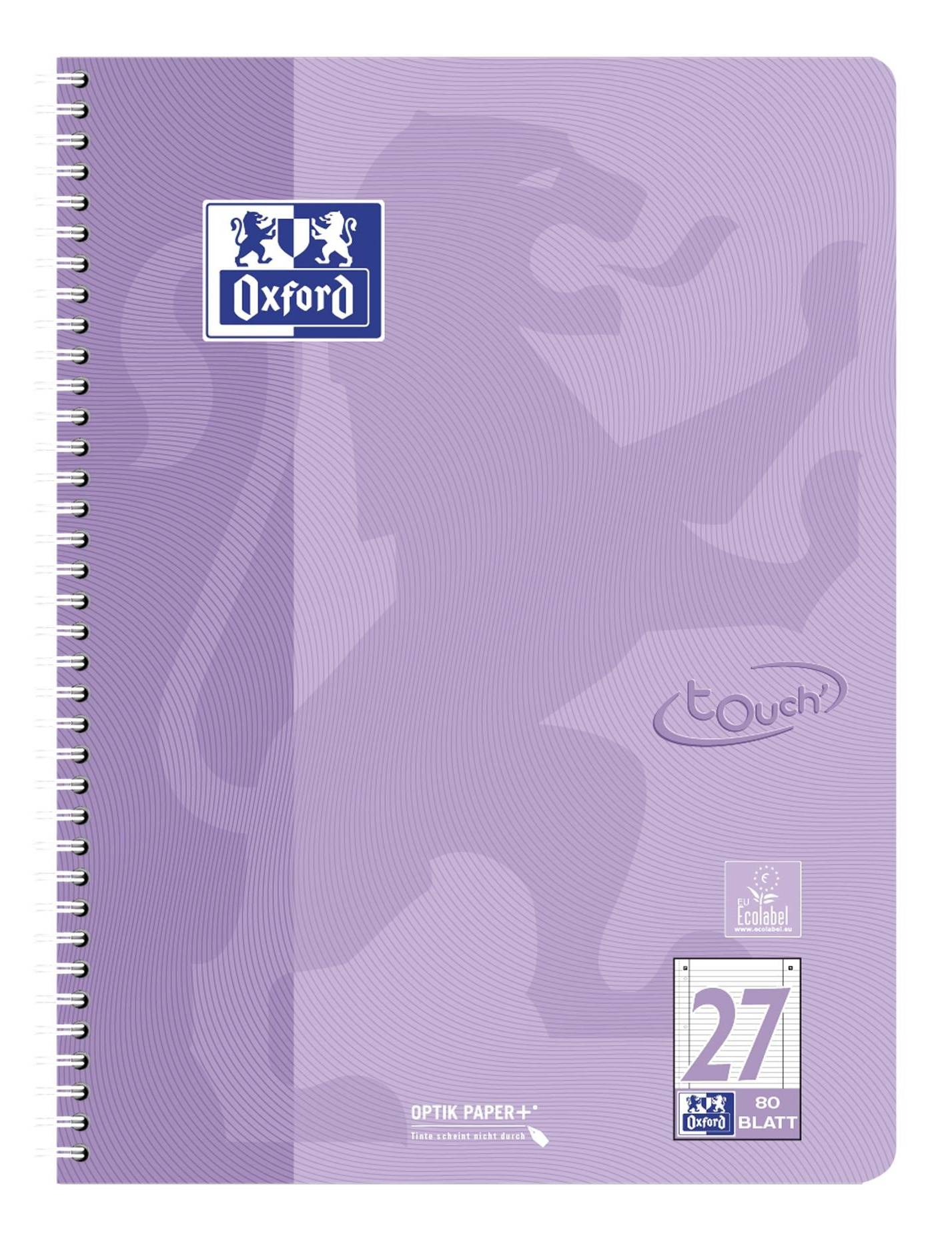 Oxford Collegeblock Touch Pastell, DIN A4+, liniert-2