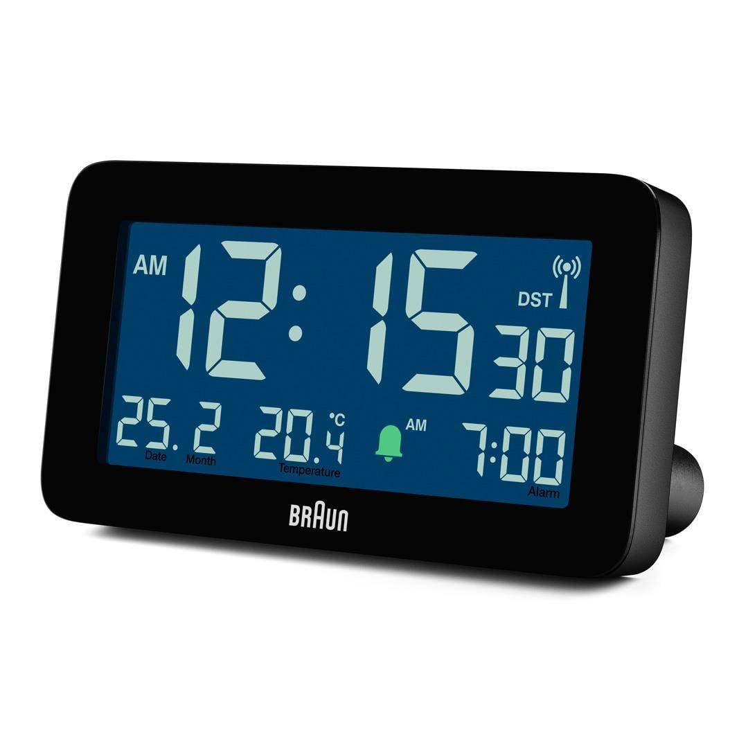 Braun BC10, Digitaler Wecker, Rechteck, Schwarz, 12/24 h, F, °C, LCD-2