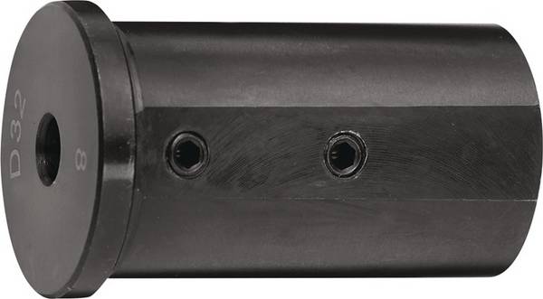 Reduzierbuchse Form 1 Bohrungs-D.12mm AD 25mm Einspann-L.46mm TECWERK