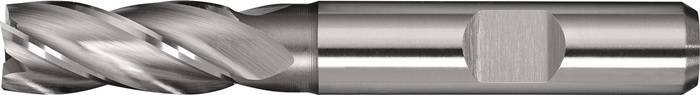 Schaftfräser DIN 844 TypN D.20mm HSS-Co8 Weldon Z.4 kurz TECWERK-0