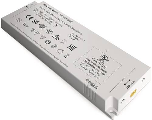 LED Konverter 100-240 V/AC 12+24V DC L.210mm 60/72 W weiß glatt L&S-0