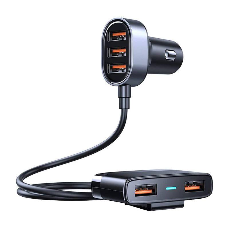 Joyroom JR-CL03 5-Port USB-Kfz-Ladegerät, 31W, 1,5m Kabel, 5x USB-A-0