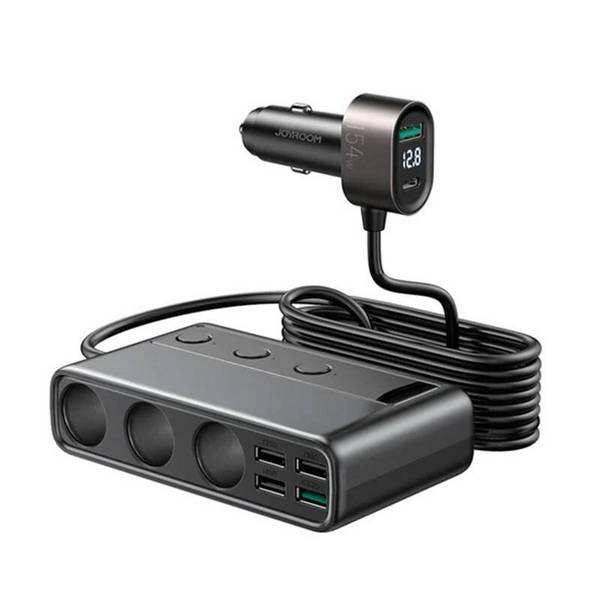 Joyroom JR-CL06 Multi-Port Kfz-Ladestation, 154W, 3x DC, 5x USB, 1x USB-C PD