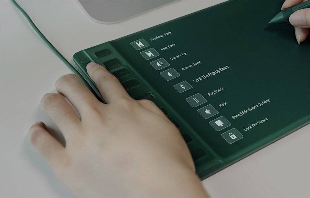 Huion Inspiroy 2 M H951P Grafiktablett, 8192 Druckstufen, USB-C, für PC & Android-3