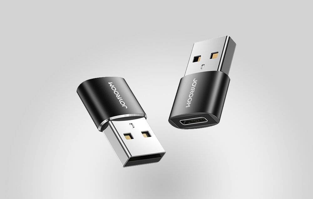 Joyroom S-H152 Adapter USB-A Stecker auf USB-C Buchse, 2er-Set, USB 3.0, 5 Gbit/s-1
