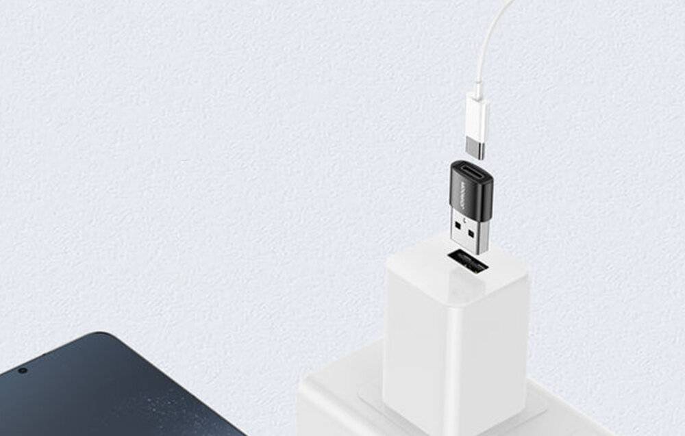 Joyroom S-H152 Adapter USB-A Stecker auf USB-C Buchse, 2er-Set, USB 3.0, 5 Gbit/s-2