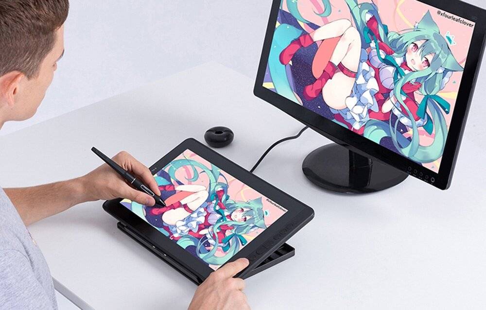 Huion Kamvas 13 GS1331 Grafiktablett, 13,3" FHD IPS, 8192 Druckstufen, 8 Express-Tasten-0