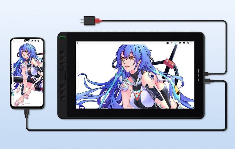 Preisbild für Huion Kamvas 13 GS1331 Grafiktablett, 13,3" FHD IPS, 8192 Druckstufen, 8 Express-Tasten