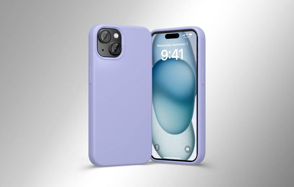 Vention KUFV0-20 Silikonhülle für iPhone 15 Plus (lila)-1