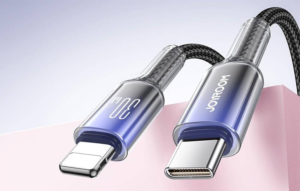 Kabel USB-C Lightning Joyroom S-A42 30W 1.2m czarny-2