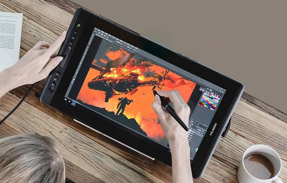 Preisbild für Huion Kamvas Pro 16 GT156 Grafiktablett, 15,6" Full HD Display, 8192 Druckstufen