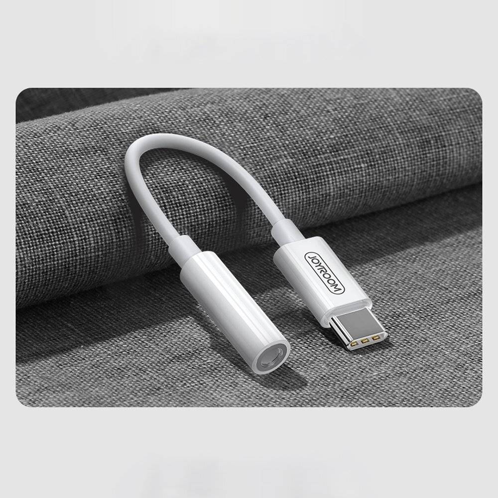 USB-C auf 3,5 mm Klinke Audio-Adapter, Joyroom SH-C1, Weiß-2