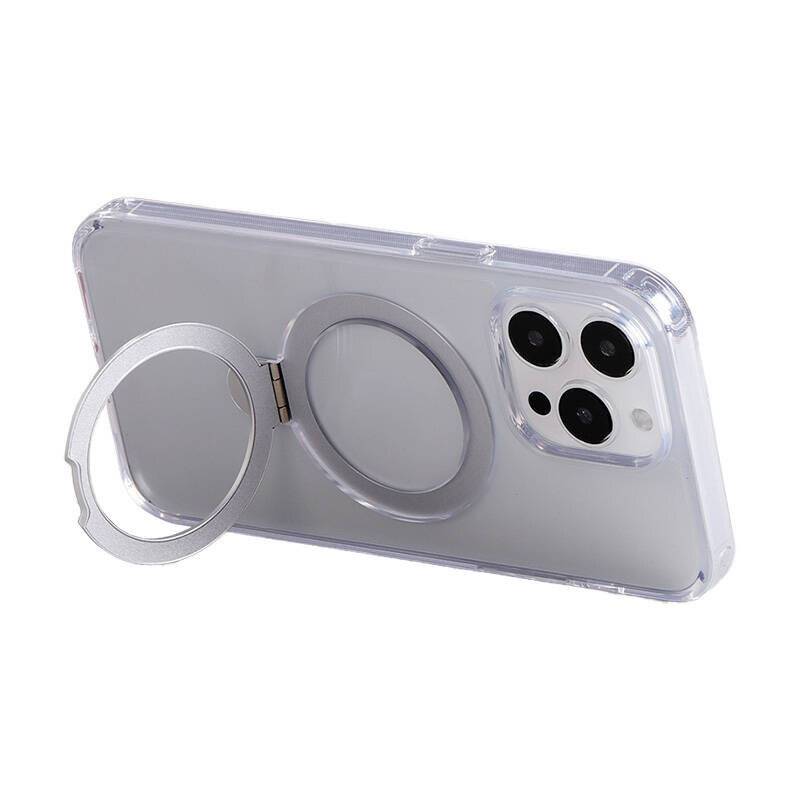 Magnetische Handy-Schutzhülle mit Halterung Joyroom JR-BP004 für iPhone 15 Pro Max (transparent)-0