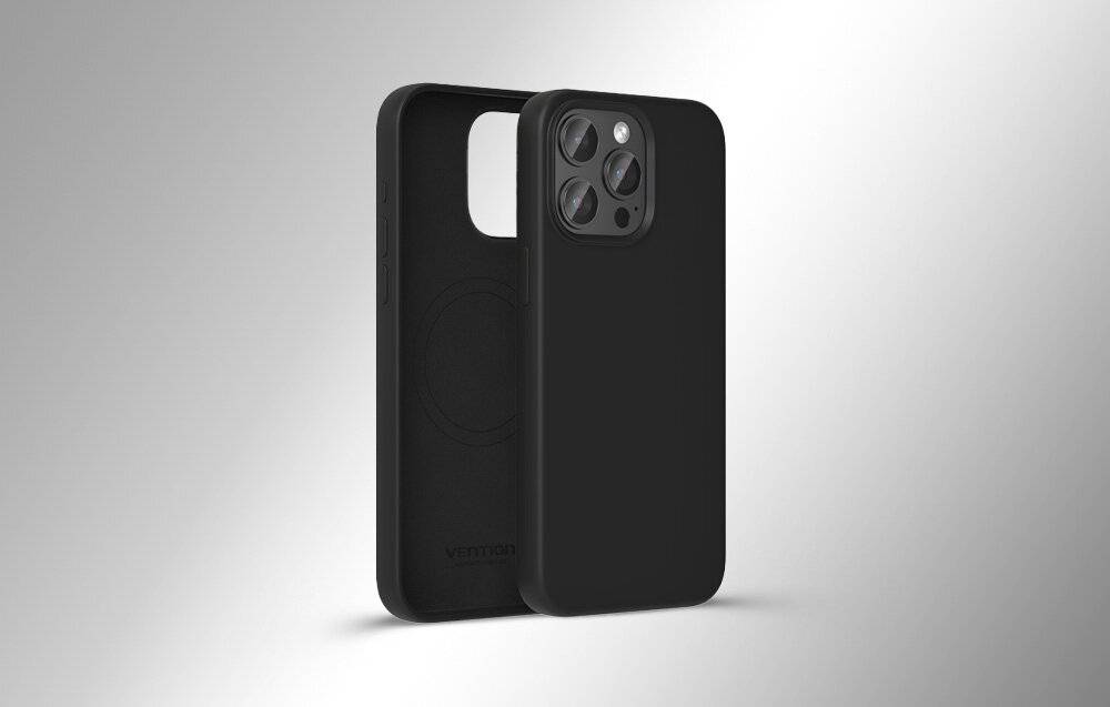 Vention KUFB0-40 Silikonhülle für iPhone 15 Pro Max (schwarz)-2