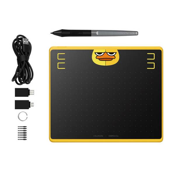 Huion HS64 SE Grafiktablett, 8192 Druckstufen, 160x102 mm Arbeitsfläche, 4 Express-Tasten