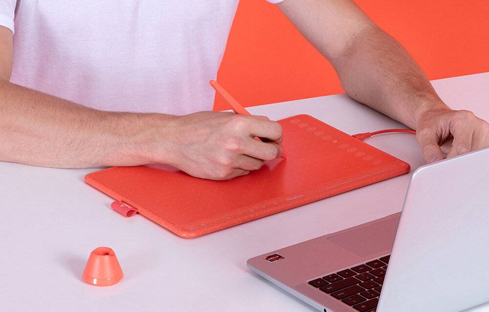 Symbolbild für Huion HS611 Grafiktablett, 8192 Druckstufen, 10 Tasten, Media Bar, USB-C