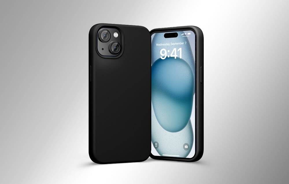 Vention KUFL0-30 Silikonhülle für iPhone 15 Pro (blau)-2