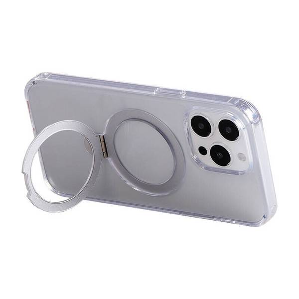 Magnetische Handy-Schutzhülle mit Halterung Joyroom JR-BP004 für iPhone 15 (transparent)