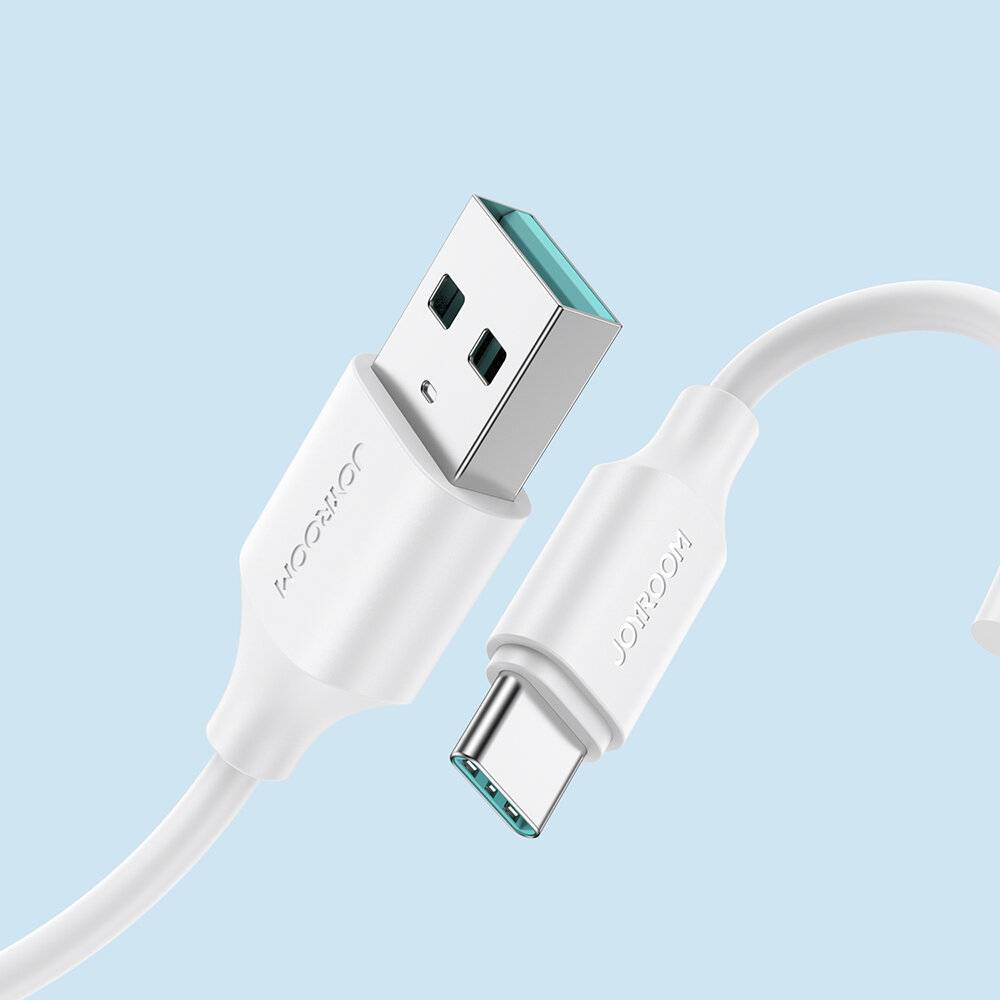 Joyroom USB-A auf USB-C Kabel, 3A, 480 Mbit/s, PVC, 1 m, Weiß-4
