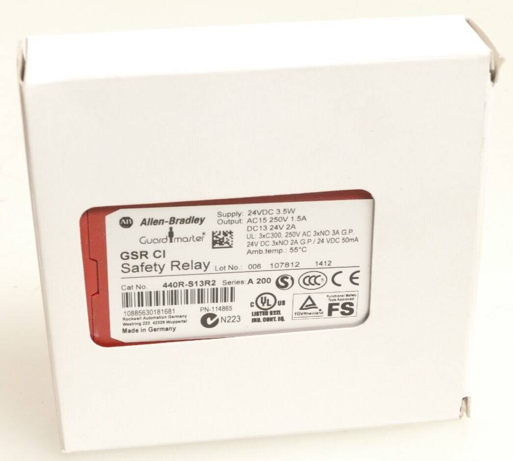 Allen-Bradley Guardmaster GSR CI Safety Relay | Ser. A 200 | 440R-S13R2-0
