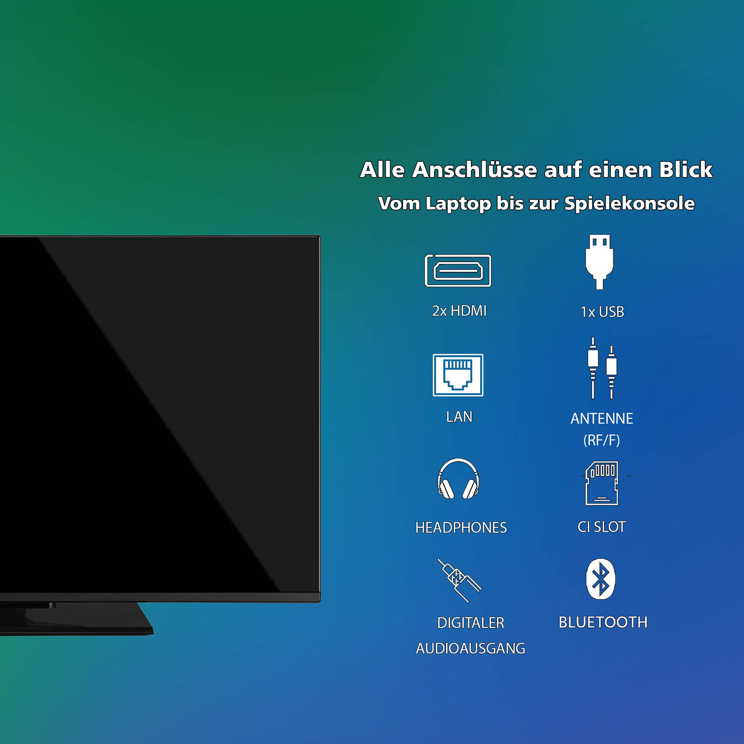 Toshiba 40QV3F63DAZ QLED Fernseher 40 Zoll Smart TV VIDAA Full HD HDR TV mit Triple-Tuner (2026)-3