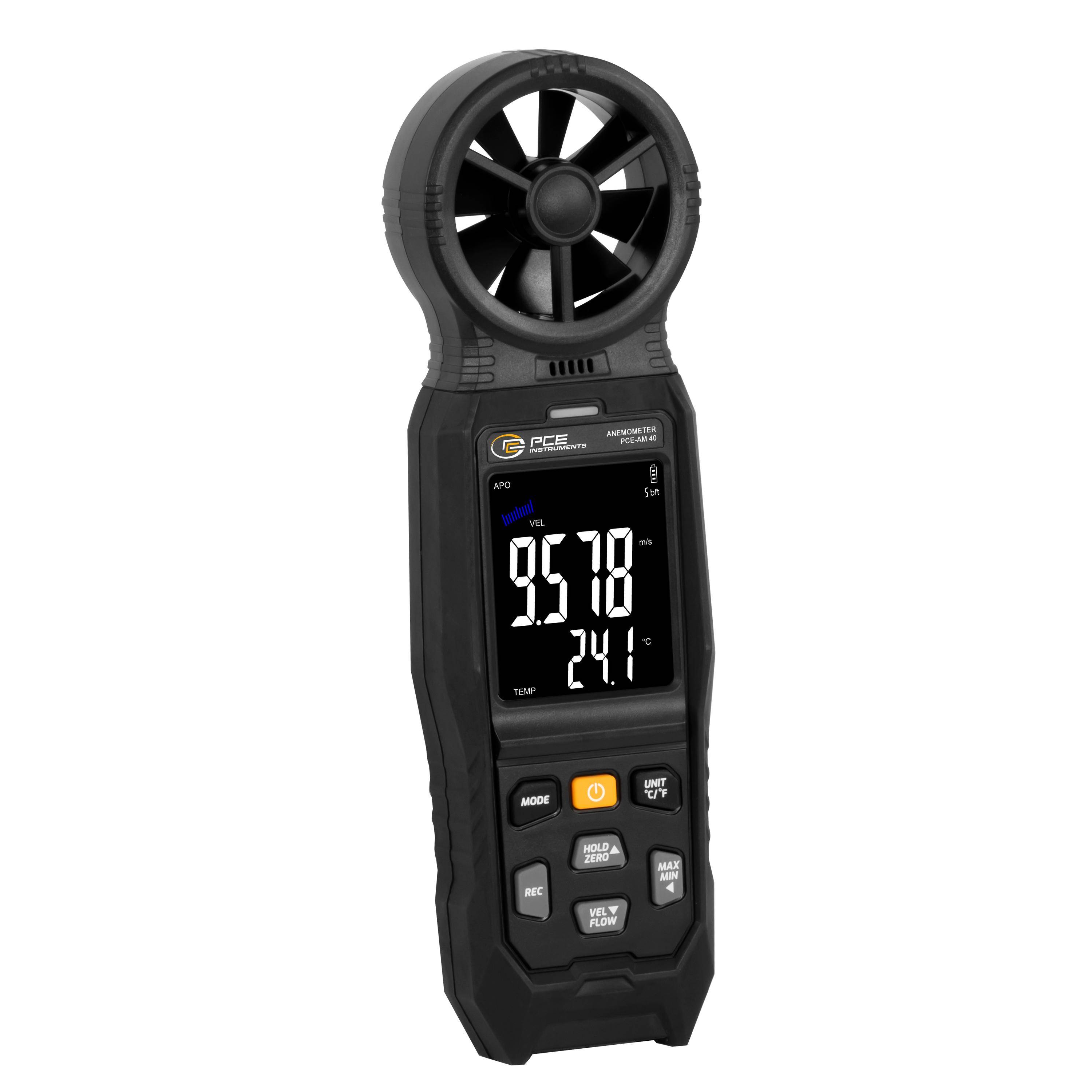 Thumbnail - PCE Instruments PCE-AM 40 Anemometer 1 bis 162 km/h mit Temperaturmessfunktion, mit USB-Schnittstelle