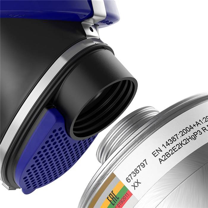 Dräger Atemschutzmaske Vollmaske X-plore 6300 mit A2B2E2K2 P3 R D Hg Masken Set mit viel Zubehör-1