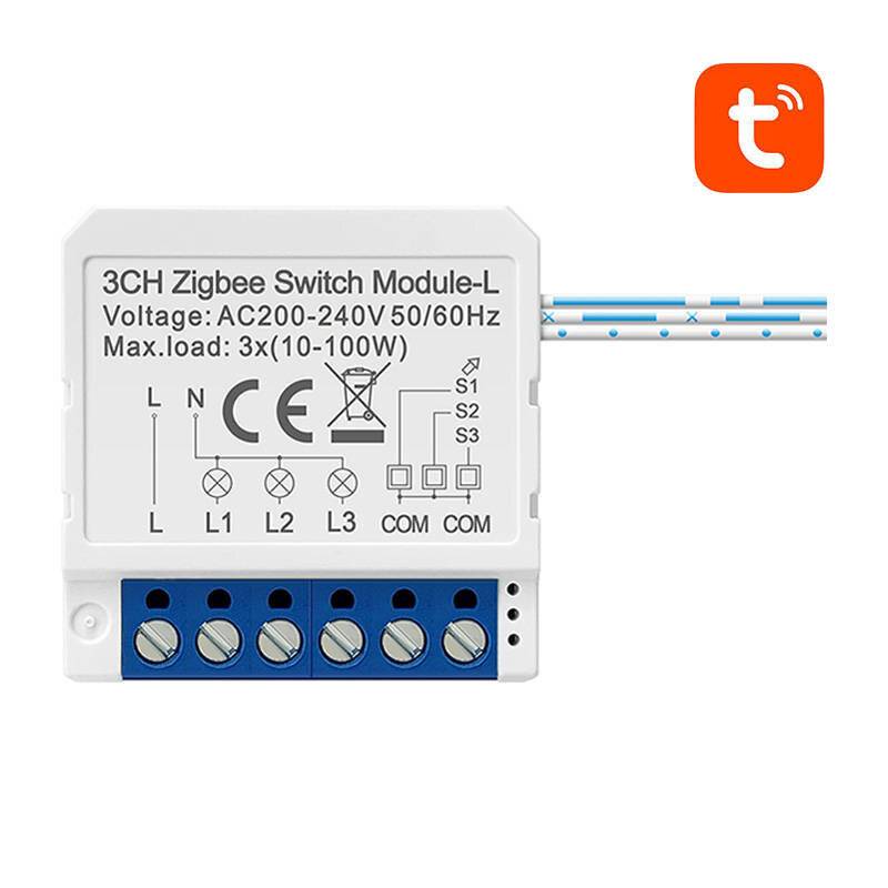 Avatto - LZWSM16-W3 - Intelligenter ZigBee-Unterputzschalter Avatto LZWSM16-W3 ohne Neutralleiter TUYA-0