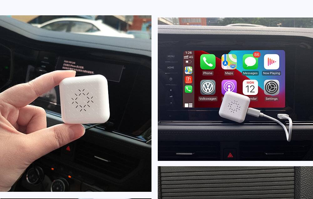 Carlinkit - CPC200-U2W MINI new - Carlinkit U2W MINI Wireless Adapter Apple Carplay (weiß)-1