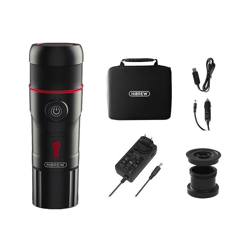 Tragbare Kaffeemaschine 3-in-1 mit Gehäuse HiBREW H4-premium 80W-1