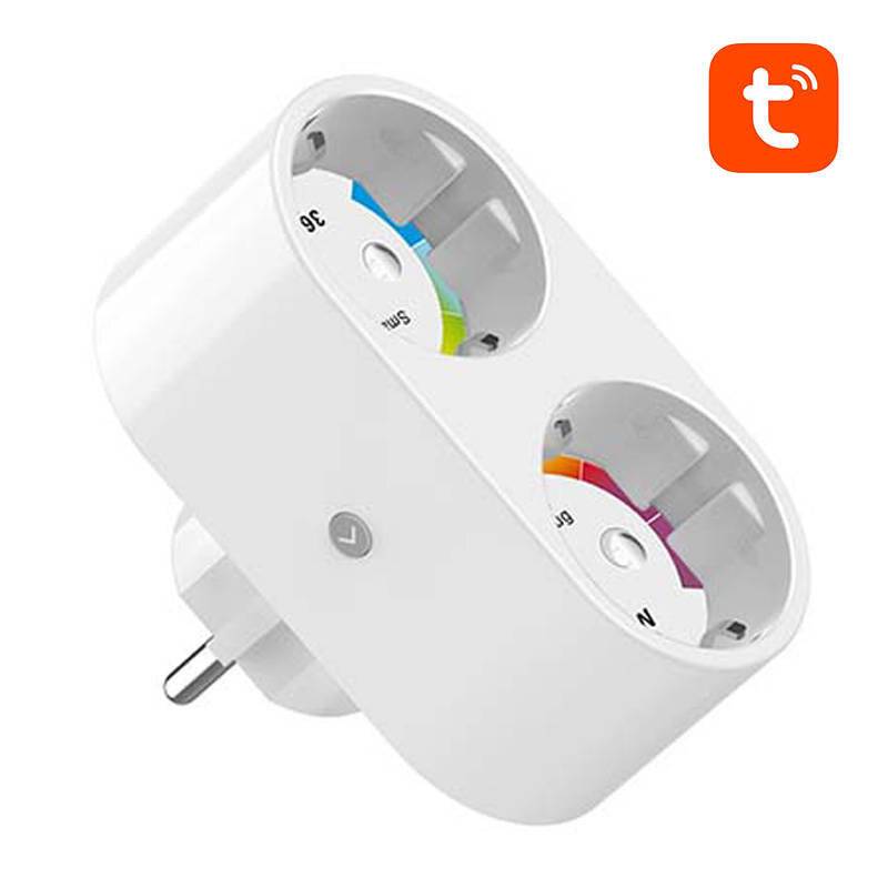 Symbolbild für Doppelte intelligente Steckdose WiFi Gosund SP211 3500W, Tuya