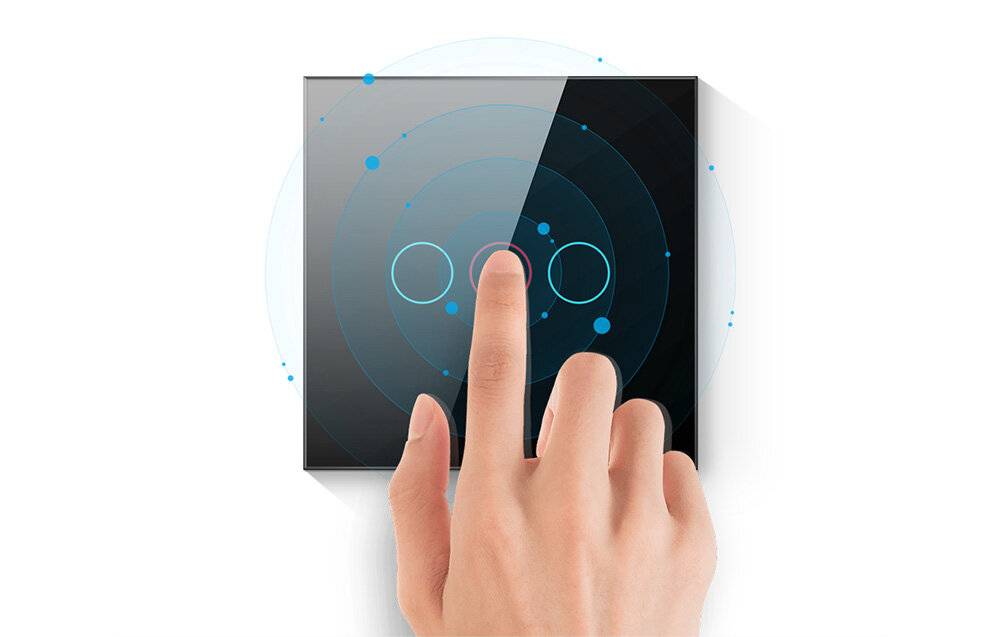 Symbolbild für Avatto - ZTS02-EU-B2 - Touch-Lichtschalter ZigBee Avatto ZTS02-EU-B2 Doppel TUYA (schwarz)
