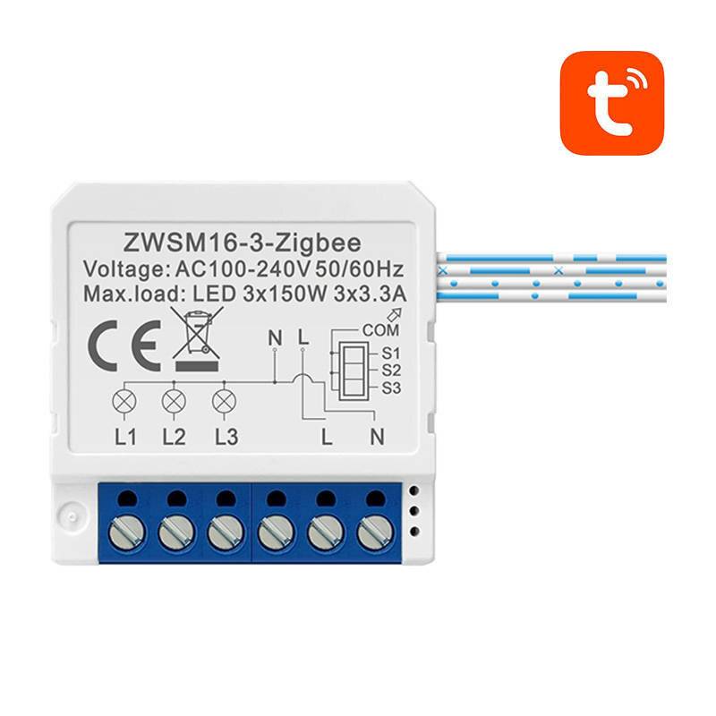 Smart Switch Modul ZigBee Avatto ZWSM16-W3 TUYA-0