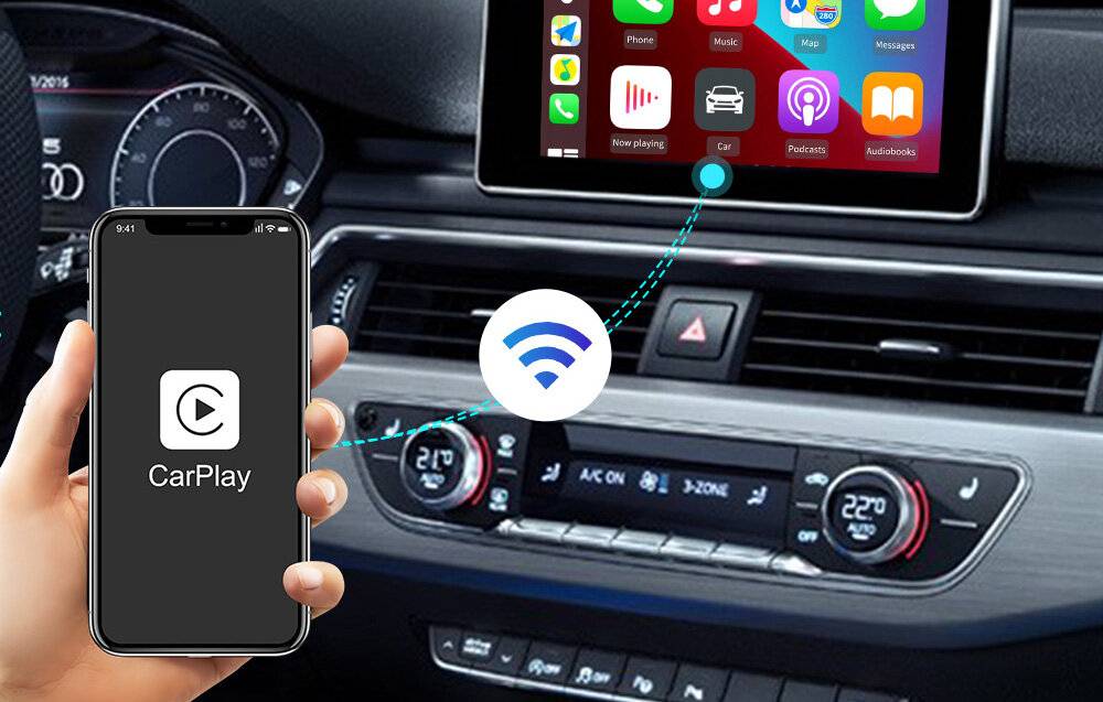 Preisbild für Carlinkit - CPC200-U2W PLUS NEW - Drahtloser Adapter Carlinkit U2W Plus Apple Carplay (schwarz)