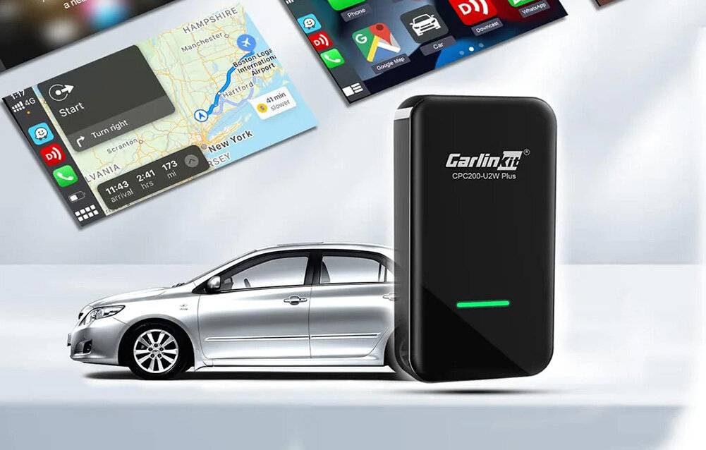 Carlinkit - CPC200-U2W PLUS NEW - Drahtloser Adapter Carlinkit U2W Plus Apple Carplay (schwarz)-2