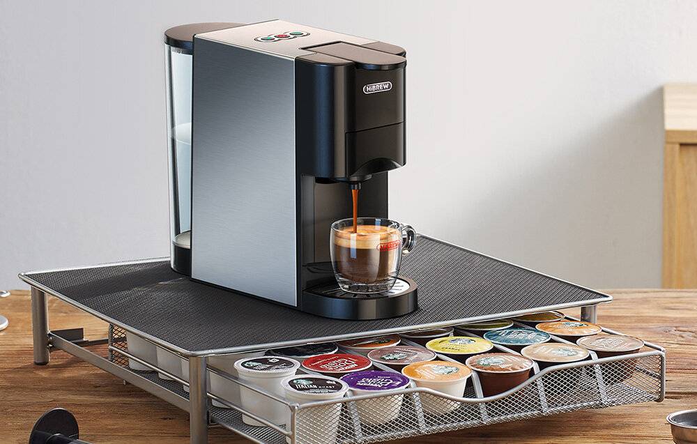 4-in-1 Kapsel-Kaffeemaschine 1450W HiBREW H3A-1