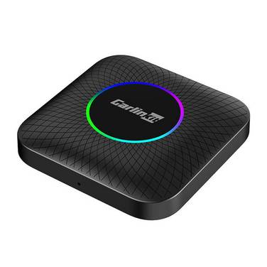 Carlinkit - TBOX PLUS LED 4+64 - Carlinkit TBOX PLUS LED Wireless Adapter, 8G/128G, Apple Carplay/Android Auto (schwarz)