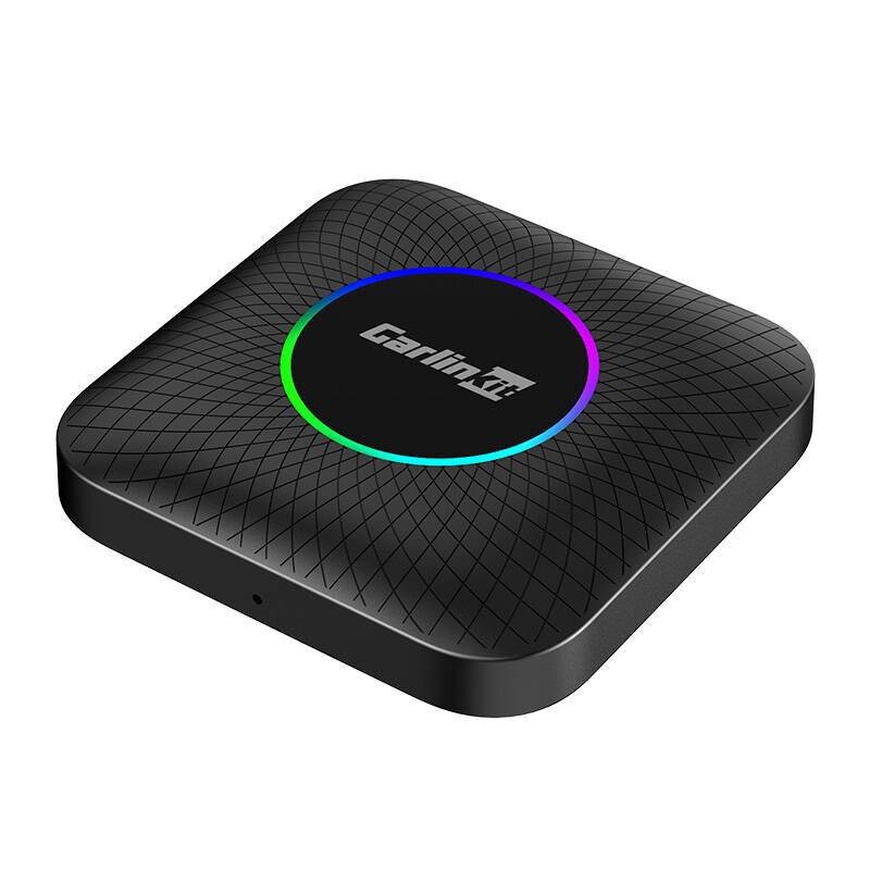 Carlinkit - TBOX PLUS LED 4+64 - Carlinkit TBOX PLUS LED Wireless Adapter, 8G/128G, Apple Carplay/Android Auto (schwarz)-0