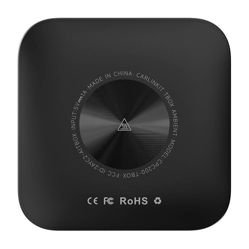 Carlinkit - TBOX PLUS LED 4+64 - Carlinkit TBOX PLUS LED Wireless Adapter, 8G/128G, Apple Carplay/Android Auto (schwarz)-2