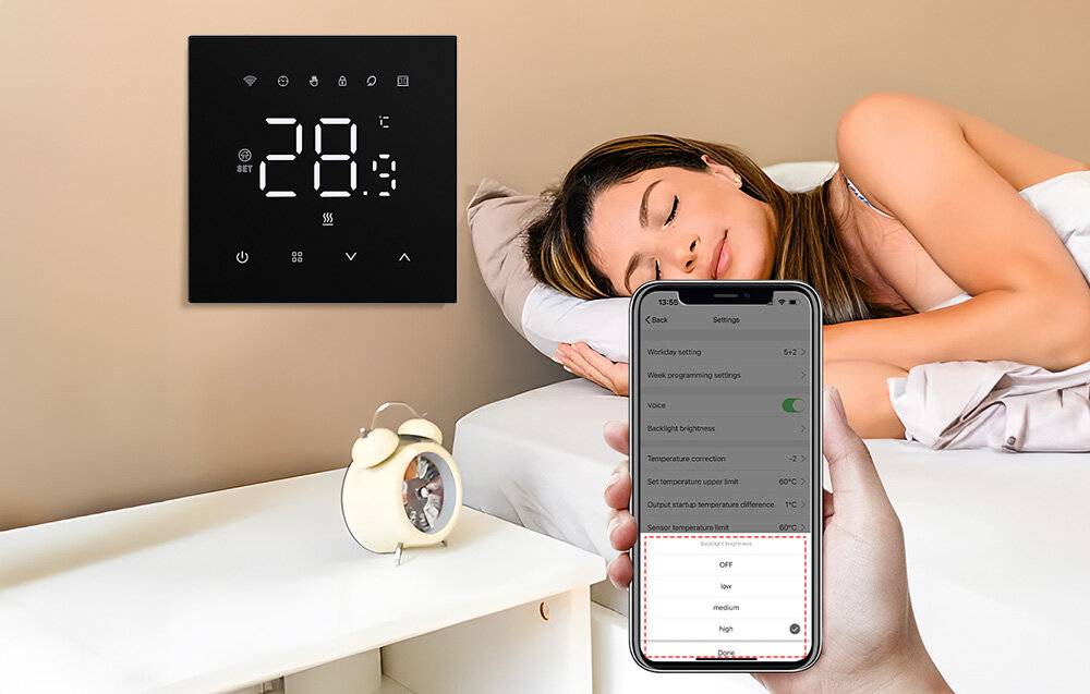 Preisbild für Smart Thermostat Avatto WT410-16A-B elektrische Heizung 16A WiFi