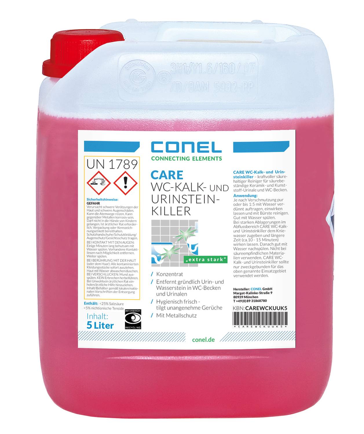 CONEL CARE WC Kalk- & Urinsteinkiller 5L-0